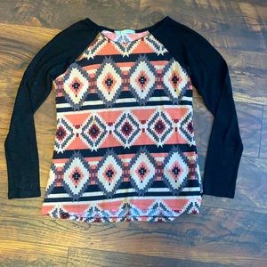 Maurices long-sleeve patterned Top
